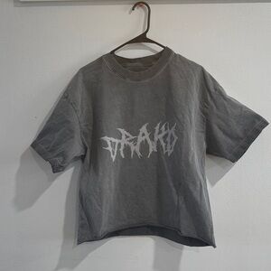 Drako Gray Acid Bleach Graphic Tee size Medium